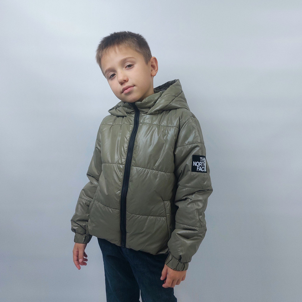 Демисезонная куртка под резинку The North Face в цвете хаки на 6,7,8 лет Николаев - изображение 2