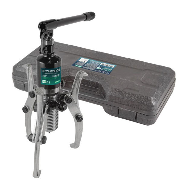 Знімач двох-трьохлапий переставний гідравлічний 10т(Ø захвату:50-250мм, мах глибина захвату-170мм, хід штока-60мм)в кейсі Одеса - фото 1