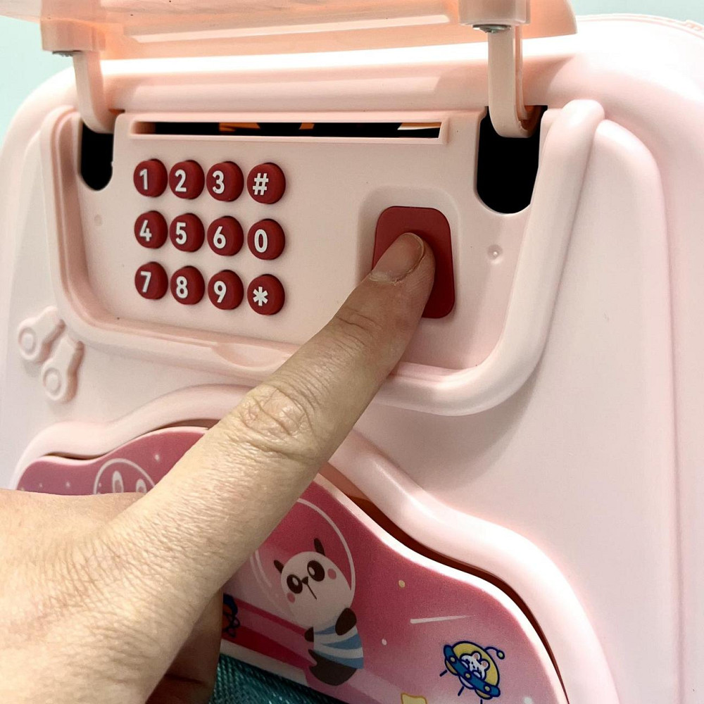 Скарбничка-сейф для дівчинки Сумочка з кодовим замком звук світло Рожева (MK 5418) Чернігів - фото 9