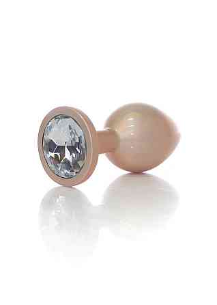 Анальная пробка - Jewellery Pearl Gold Plug Clear M Sex Aura Киев