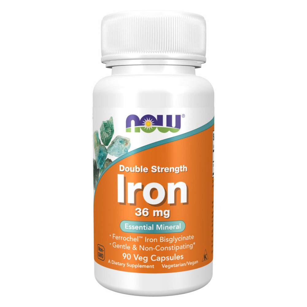 Биглицинат железа Now Iron 36mg Ferrochel 90 vcaps Киев - изображение 1
