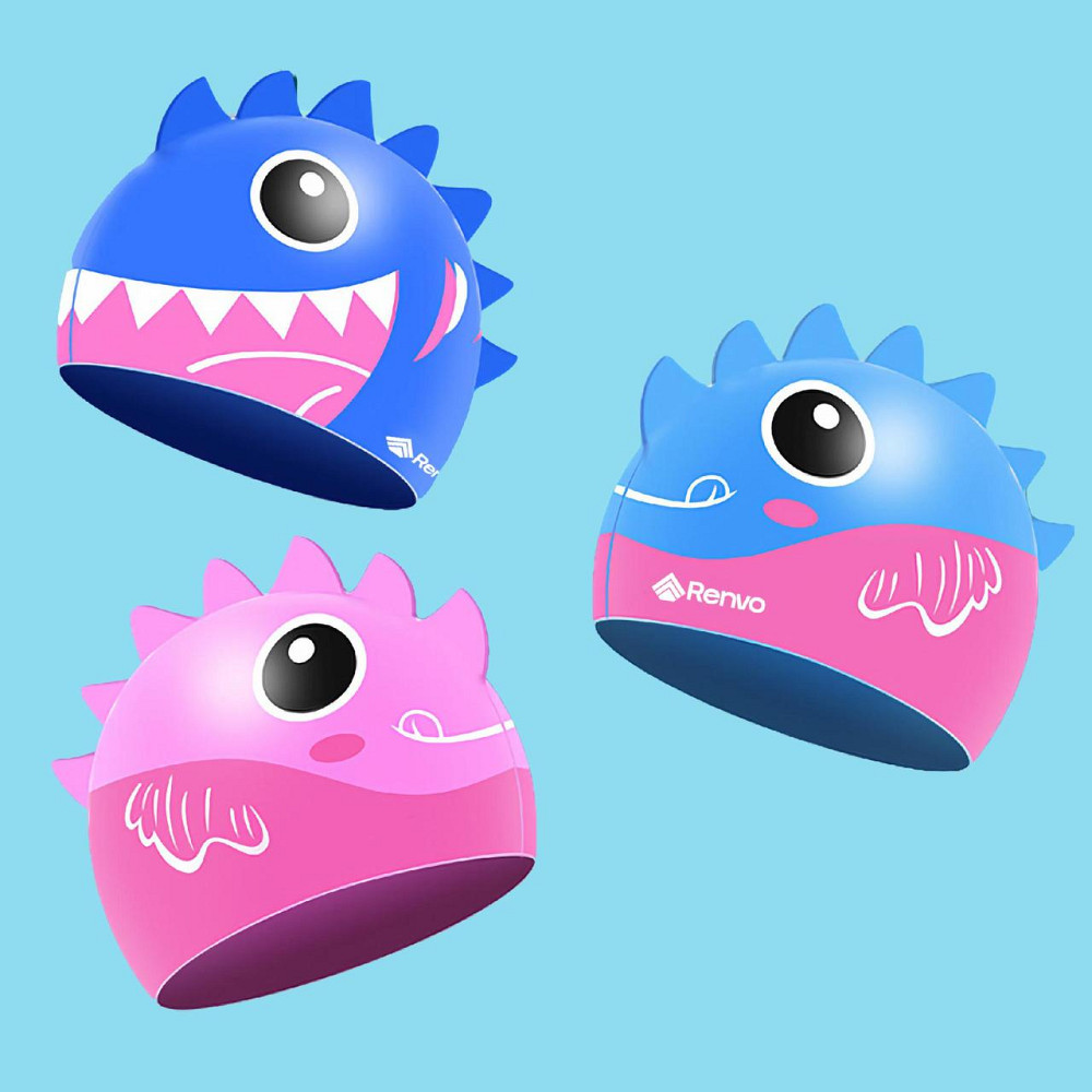 Дитяча Шапочка для плавання Renvo Sentani JR Синій OSFM (1SC300-06) Київ - фото 3