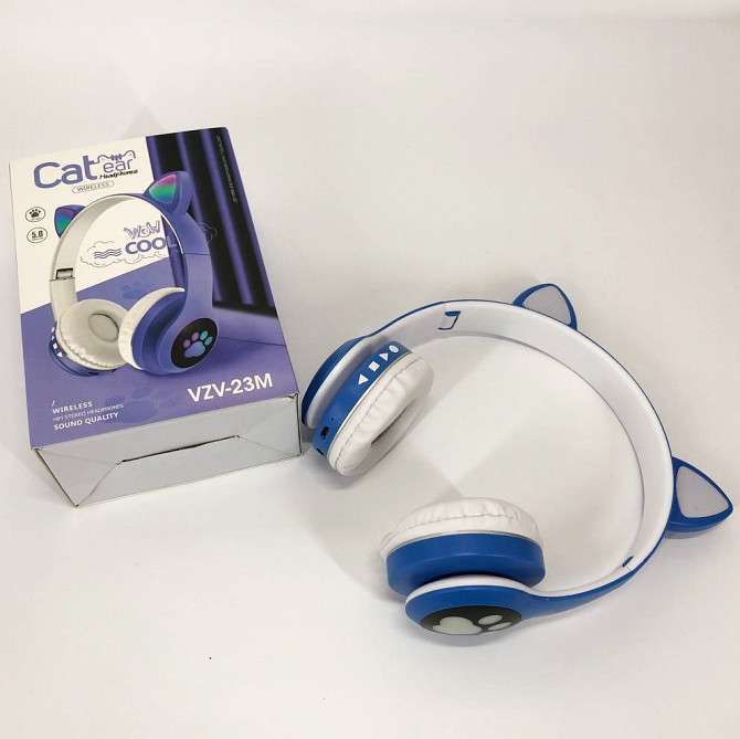 Беспроводные наушники кошечка Cat VZV 23M, Комфортные наушники с кошачьими ушками QJ-21 Львов - изображение 9