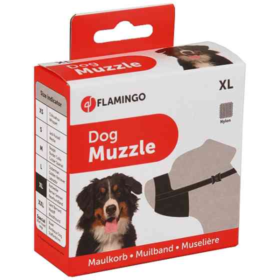 Flamingo Muzzle Nylon XL ФЛАМИНГО НЕЙЛОН намордник для собак пород овчарка, ротвейлер, ньюфаундленд Киев