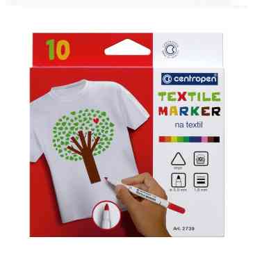 Набір маркерів Centropen набір для текстилю Textile 1.8 мм 6 шт (2739.6) Вінниця