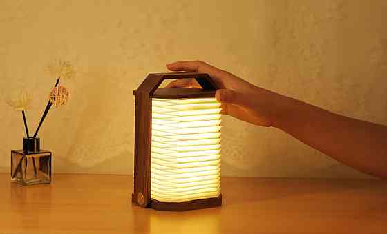 Світильник на акумуляторі Gingko Smart Origami Lamp, натуральний горіх | G033WT Рівне
