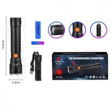 Ліхтарик ручний Bailong BL-HB23 з червоним світлом, компактний, потужний LED, для полювання, кемпінгу Одеса - фото 2