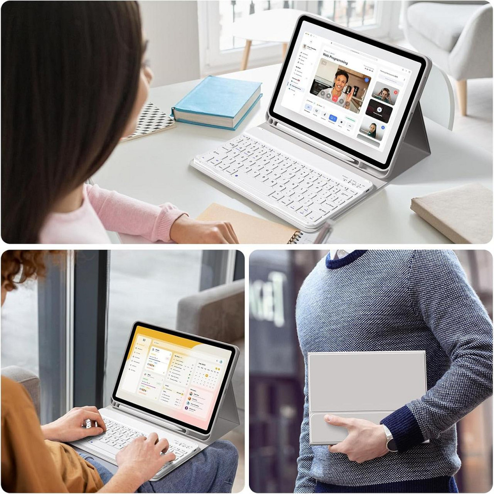 Чохол клавіатура для iPad A16 2025/iPad 10-го покоління (2022) A2696 / A2757 / A2777 із замінною батарейкою Дніпро - фото 10