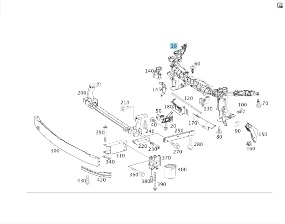 Mercedes-Benz  A2466200234 Передня кузовна установча панель CLA Shooting Brake X117 CLA C117 GLA X156 A-class W176 B-class W242 B-class W246 Одеса