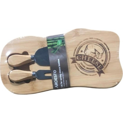 Аксессуар кухонный Ardesto Midori, Набір для подачі сиру, 28х14х2см, бамбук, метал (AR0921) Винница - изображение 1