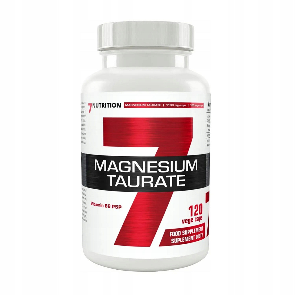 Таурат магнію + Вітамін B6 7 Nutrition Magnesium Taurate 736 mg + B6 5 mg 120 caps Луцьк - фото 1