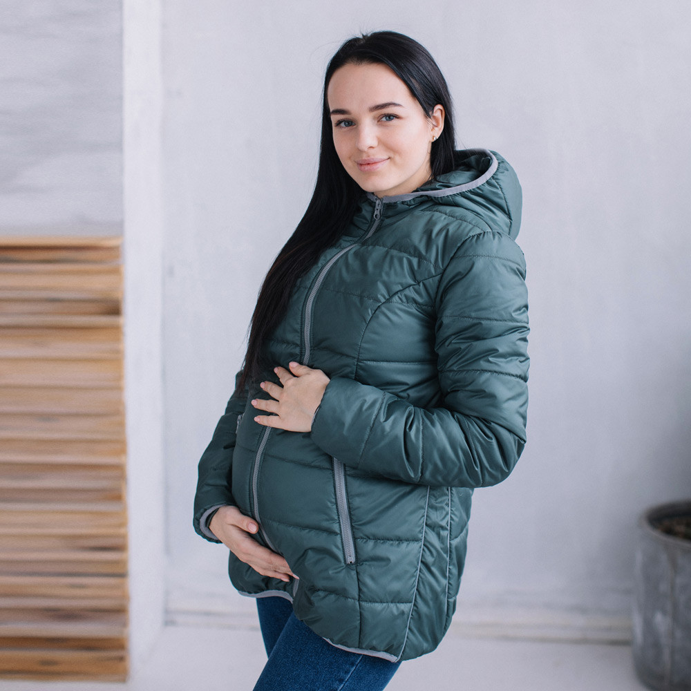 Демисезонная слингокуртка 3 в 1-хаки (размер S) Киев - изображение 1