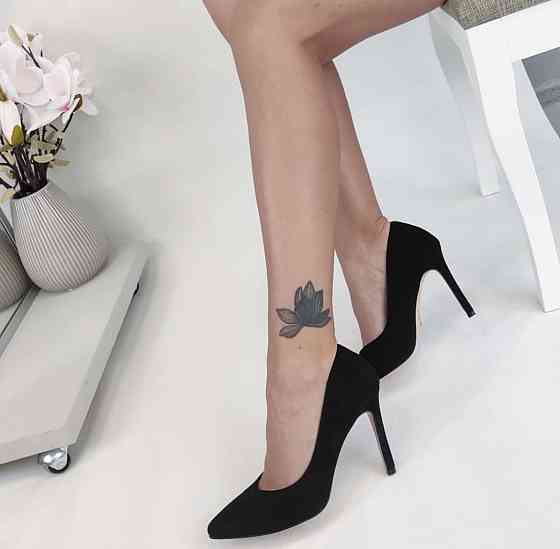 Nivelle Туфлі жіночі NIVELLE чорні натуральна замша каблук 10см 35р.37р.38р. (3488) Коломия