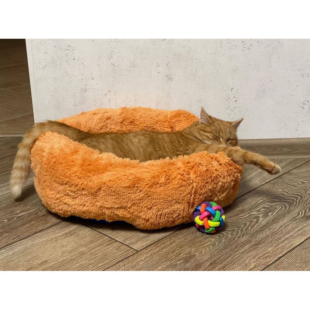 Лежанка для кошек и собак «Ворс» XL (70см), Персик Киев - изображение 5