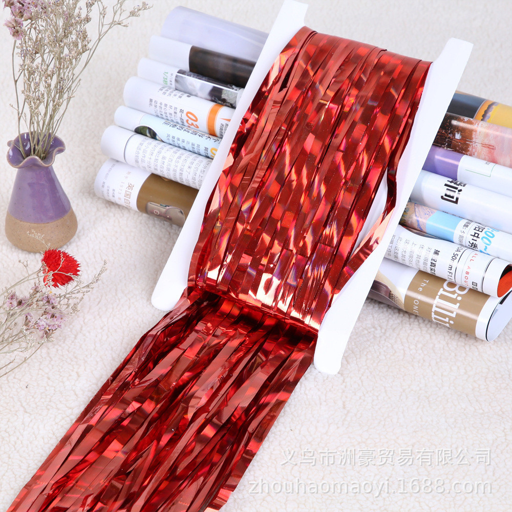 Дождик штора с голограммой 2 м на 1 м красный Киев - изображение 2