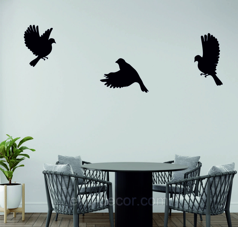 Декоративное настенное Панно «Птичка» Декор на стену(цена за 1шт) 30*21, Черный Киев - изображение 8