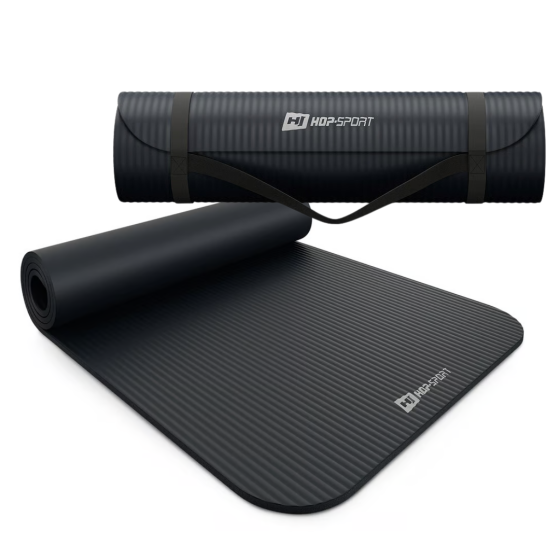 Колрик для йоги Hop-Sport HS-NB015GM NBR 1,5см черный Киев