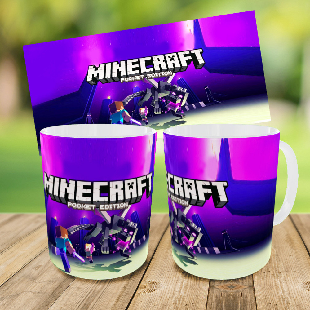 Дитячий набір Minecraft сумка-бананка + керамічна кружка з принтом (5631) Київ - фото 4