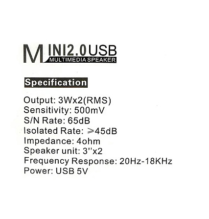 Музичні колонки для комп'ютера 2.0 6Вт FT-188 7658 (36 шт) Київ - фото 2