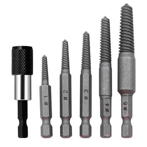 Набор экстракторов 5 шт с магнитным удлинителем для извлечения обломков винтов и болтов, HSS Киев