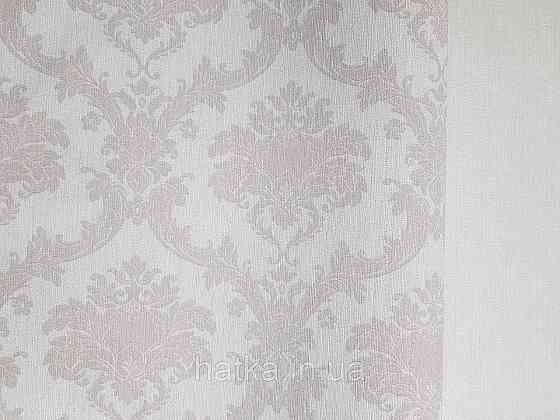 Обои виниловые на флизелине Rasch Ornament 1.06х10 вензеля завитки коричнево кремовые на розовом 973129 Киев