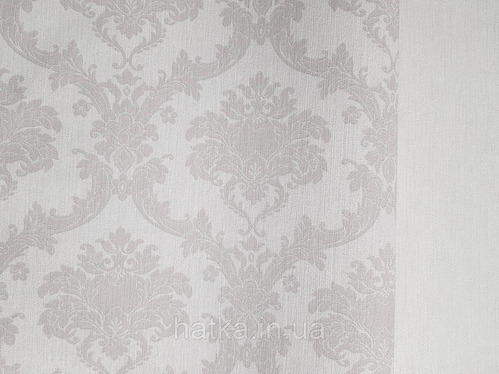 Шпалери вінілові на флізелін Rasch Ornament 1.06х10 вензелі завитки коричнево кремові на рожевому 973129 Київ - фото 4