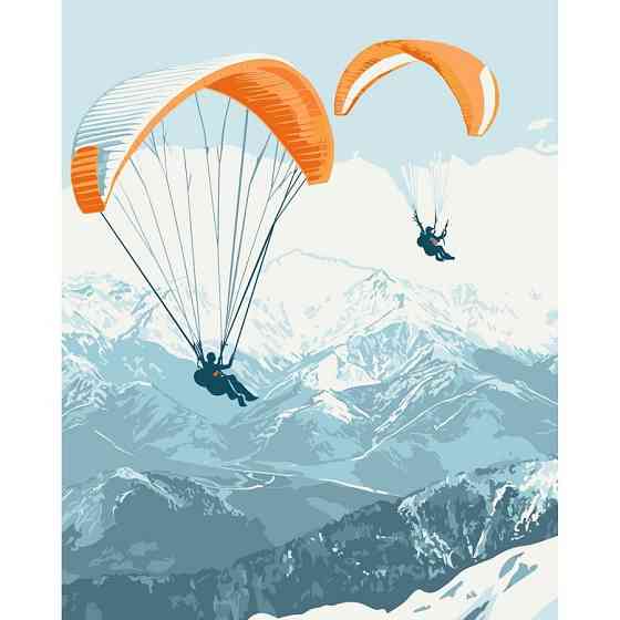 Картина за номерами "Парашутний спорт" ©arttem_illustration 11073-AC 40х50 см Вінниця
