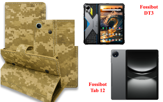 Книжка-трансформер для планшета Fossibot DT3, Fossibot Tab 12, колір Black Pixel Київ