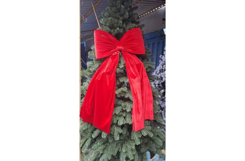 Бант для декору інтер'єру червоний Київ - фото 1