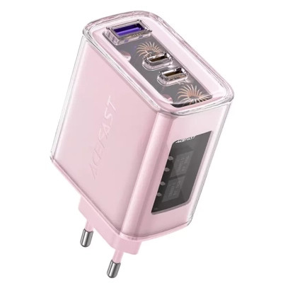Зарядний пристрій Acefast 3xUSB 65W (2xUSB-C+USB-A) Gan A45 Fast Charger Cherry blossom (6974316282082) Вінниця - фото 2
