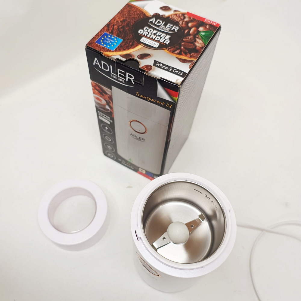 Кофемолка электрическая Adler AD 4446-wg Белая 150 Вт кухонный мини измельчитель для зерен кофе TN-18 Львов - изображение 18