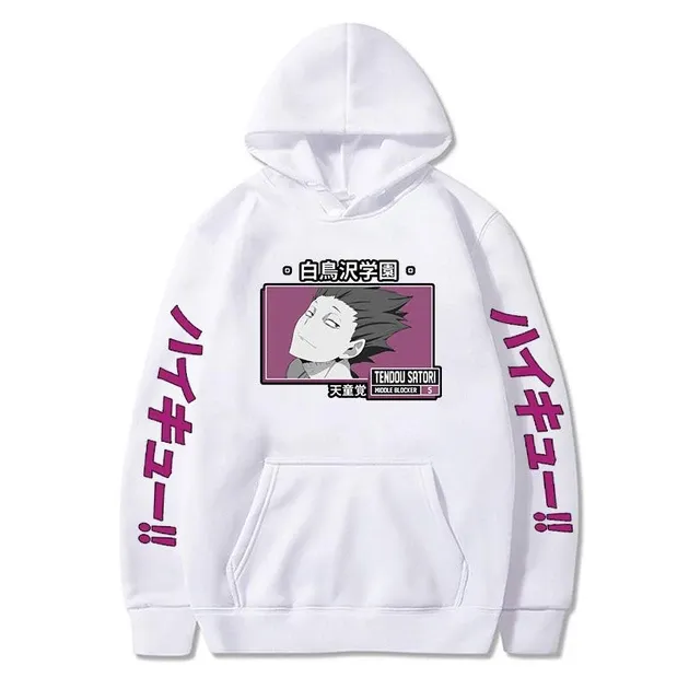 Худі, біла аніме для підлітка хлопчика 2765866408 розмір 140 см Дніпро - фото 1