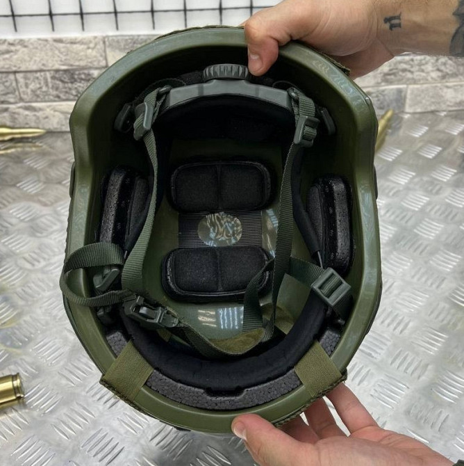Тактический комплект шлем Fast + кавер + наушники S6 Винница - изображение 4
