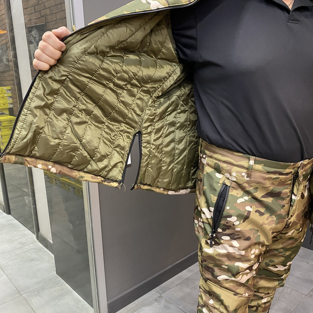 Костюм тактичний демісезон, Softshell, Мультикам, розмір XL, демісезонний костюм софтшелл для військових Solmir Київ - фото 8