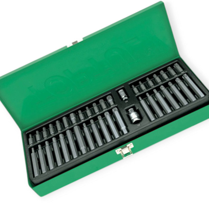 Набір біт 10мм з переходом. 1/2", 3/8" TORX, HEX, SPLINE 40 шт, S2 (мет. бокс) Мукачево - фото 1