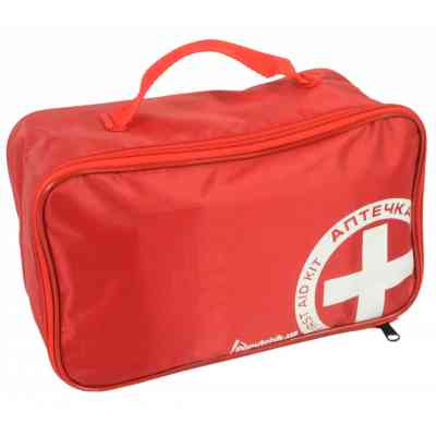 Автомобильная аптечка Poputchik 2 (АМА-2) по ГОСТ 3961-2000 футляр мягкий красный 30х18х12 (02-025-М) Винница