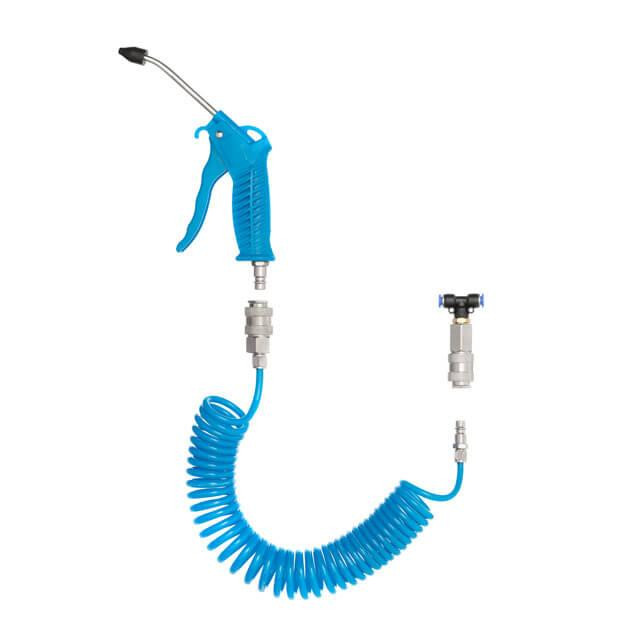 Набір для продувки кабіни вантажних авто: пістолет, шланг поліуретановий 5 м 6×4 мм, трійник на шланг 6 мм, на швидкороз'ємних Киев - изображение 9