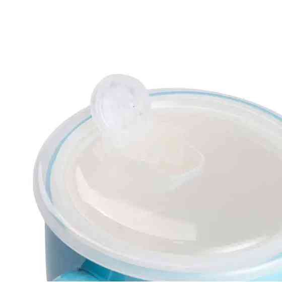 Миска для лапши фарфоровая 770 мл с герметичной крышкой, голубая HP-15-15 Киев