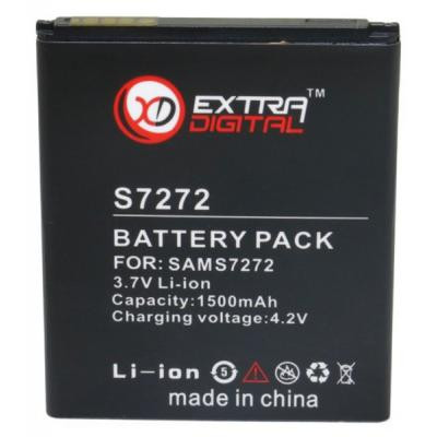 Аккумуляторная батарея Extradigital Samsung Galaxy Ace 3 Duos (1500 mAh) (BMS6298) Винница - изображение 1