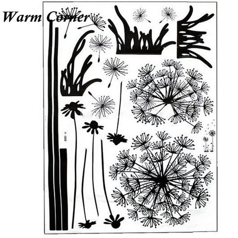 Вінілова Наклейка "Кульбабки" на стіну - розмір стікера 70*50см, (розклеювати по-бажанню) Київ - фото 4
