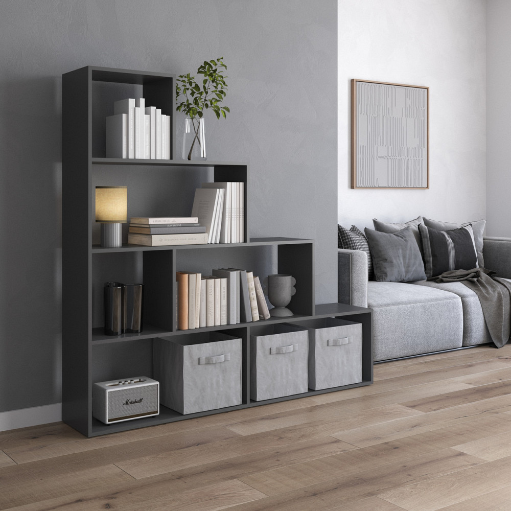 Стеллаж VAYS M-57, книжная полка с 6 ячейками, этажерка для дома, игрушек и декора, ЛДСП, 156×29×164 см Львов - изображение 9