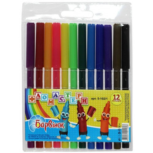 Фломастери 12 кол. 