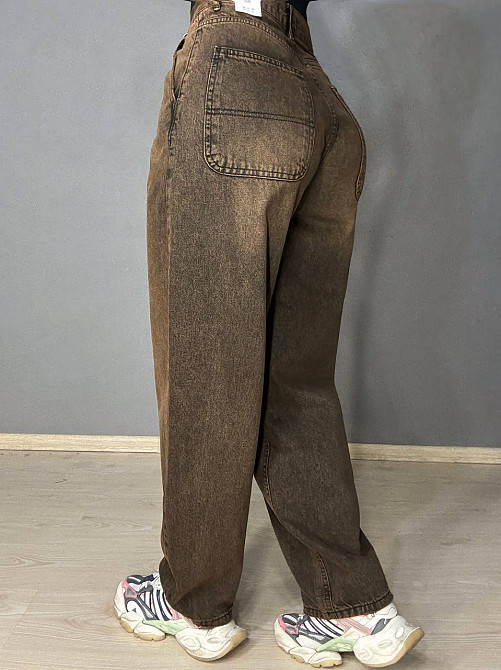Джинсы женские Its Basic 2952-4 skater fit с косыми карманами коричневые, коричневый, 36, 36, 75 см, 105 см Киев - изображение 4