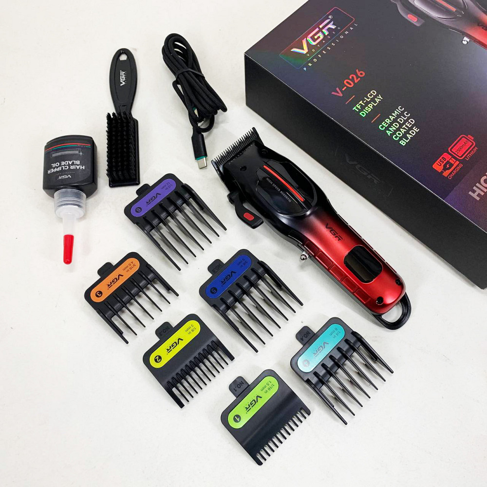 Машинка-тример для стрижки бездротова VGR, Універсальний тример для чоловіків, Тример бездротовий LQ-70 Івано-Франківськ - фото 6