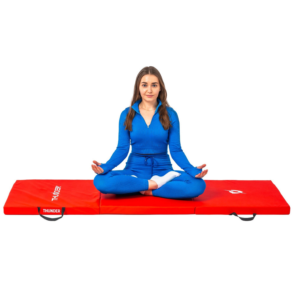 Мат гимнастический THUNDER MG-02, 180 x 60 x 5 см, красный Киев - изображение 3