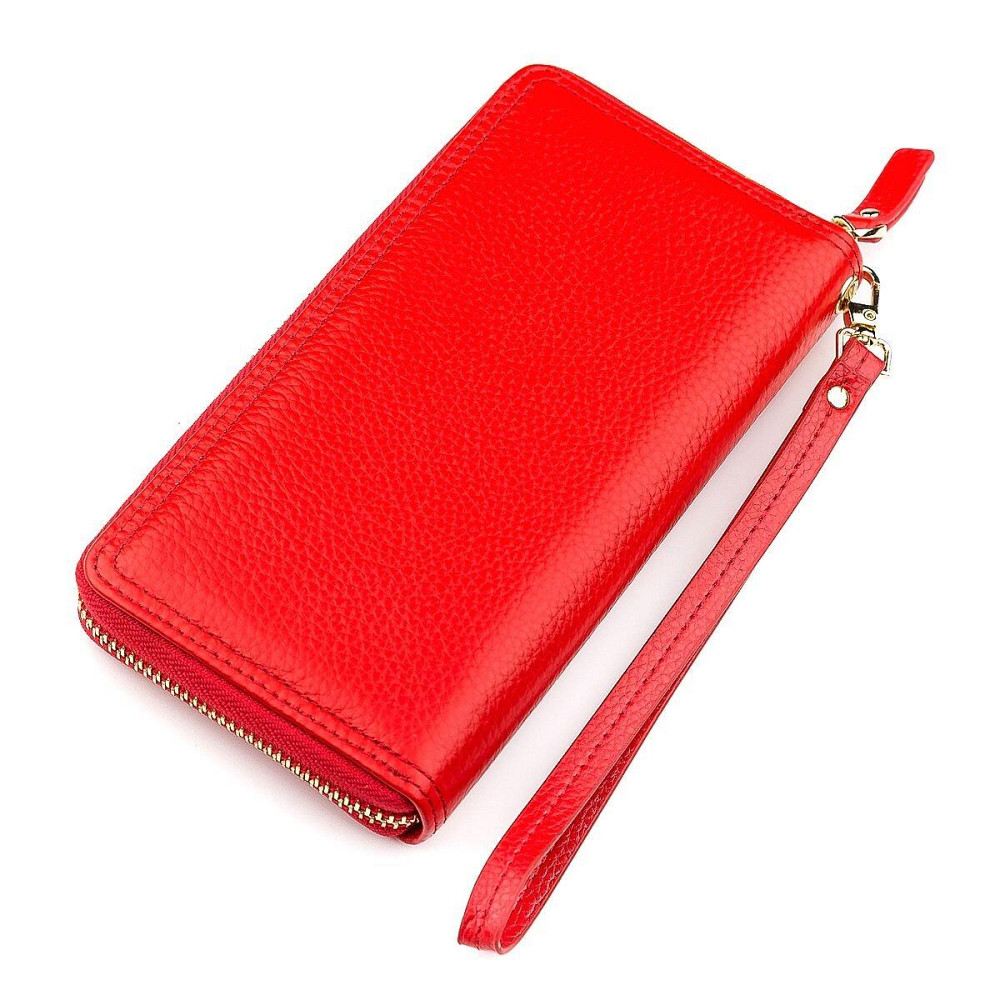 Гаманець жіночий Boston 18464 (S4001B) з натуральної шкіри Червоний Київ - фото 2