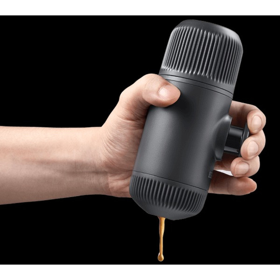Портативна еспресо-кавоварка Wacaco Nanopresso сіра з чохлом, механічна, для меленої кави Киев - изображение 8