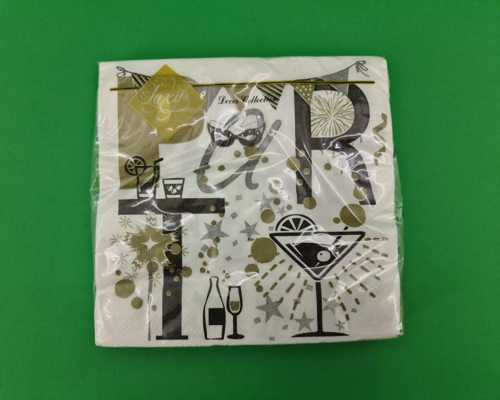 Салфетка на праздник (ЗЗхЗЗ, 20шт) Luxy  Вечеринка (2097) (1 пачка) Харьков - изображение 1
