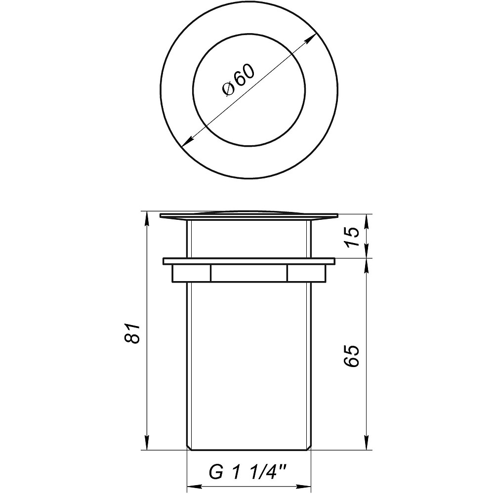 Донний клапан Globus Lux HG-053B (Click-clack) Тернополь - изображение 6