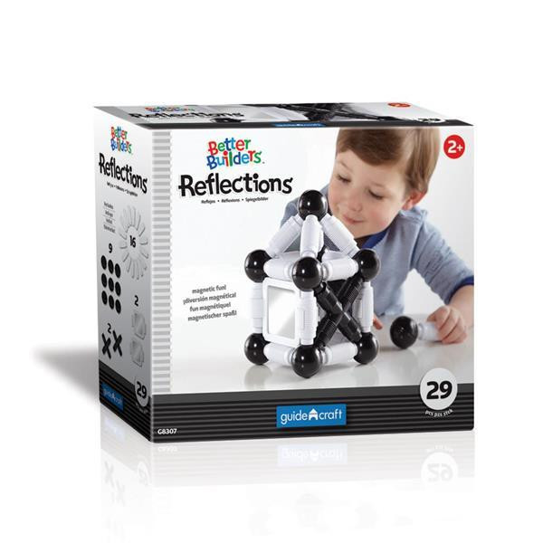 Магнітний конструктор Guidecraft Better Builders Reflections, 29 деталей (G8307) Харьков - изображение 4